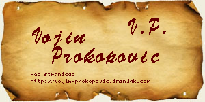 Vojin Prokopović vizit kartica